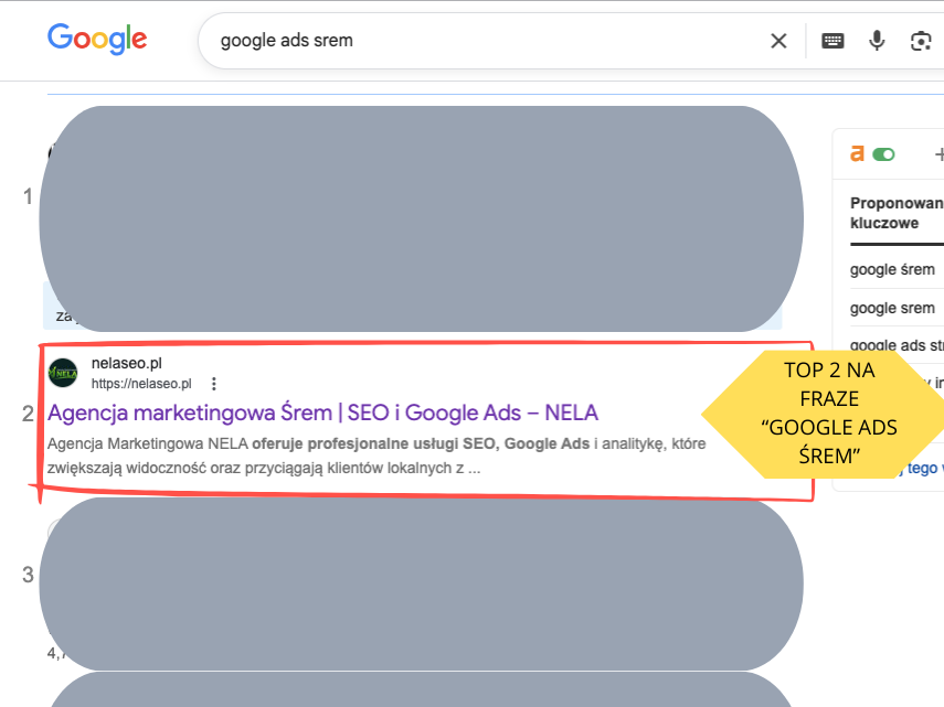 Wyniki agencji na fraze "google ads srem" - portoflio rafalkoperski.pl